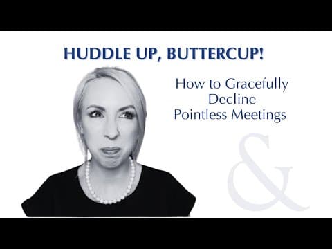 How to Gracefully Decline Pointless Meetings